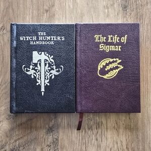 Lot of 2 Warhammer Books: The Witch Hunter’s Handbook & The Life of Sigmar (HC)